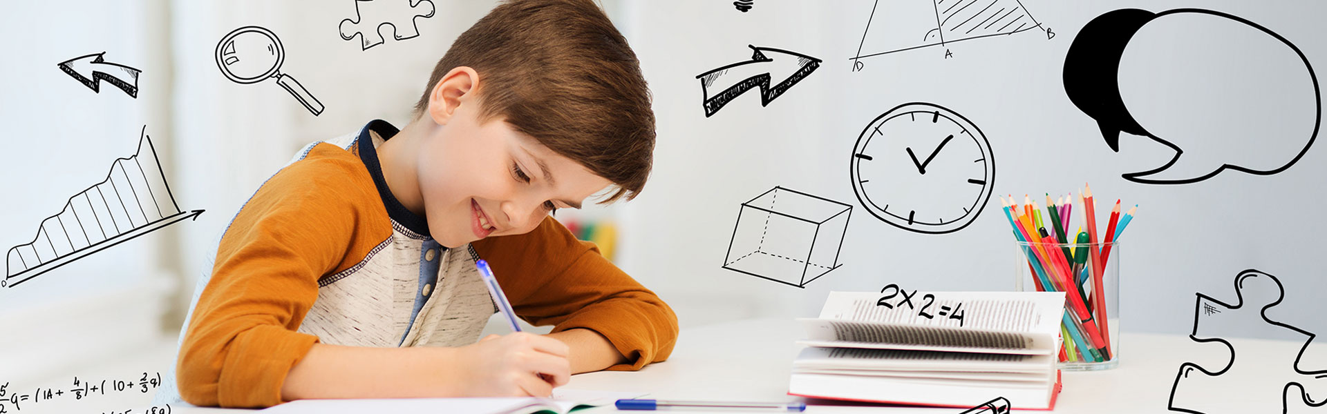 boy math homework